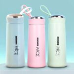 Nice Water Bottle Glass Inner Liner with Plastic Shell Bottles for School,College,Office | Portable Handheld, Multicolor 400ml - Image 2